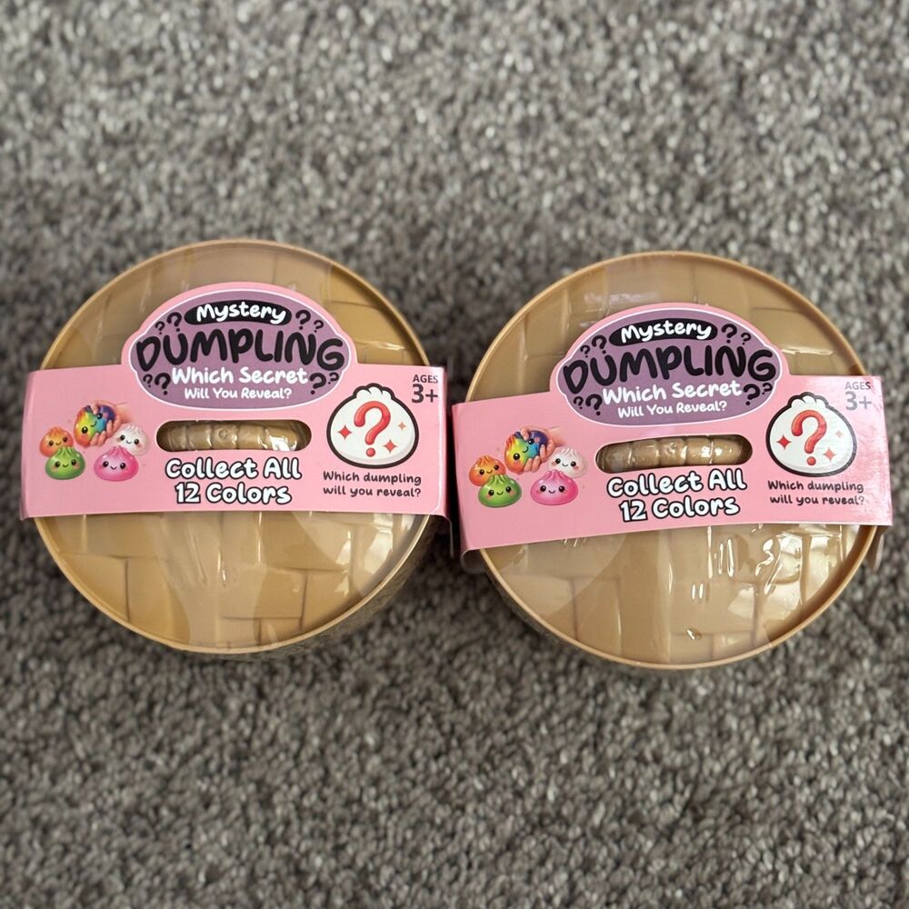 Lot of 2 Mystery Dumpling Surprise Blind Box Toys Collectible Ages 3+ Sealed